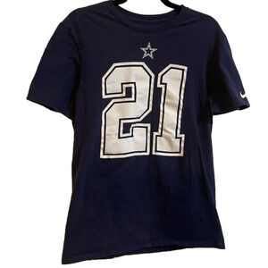 Nike Athletic Fit Dallas Cowboys Shirt Ezekiel Elliott 21 Size M